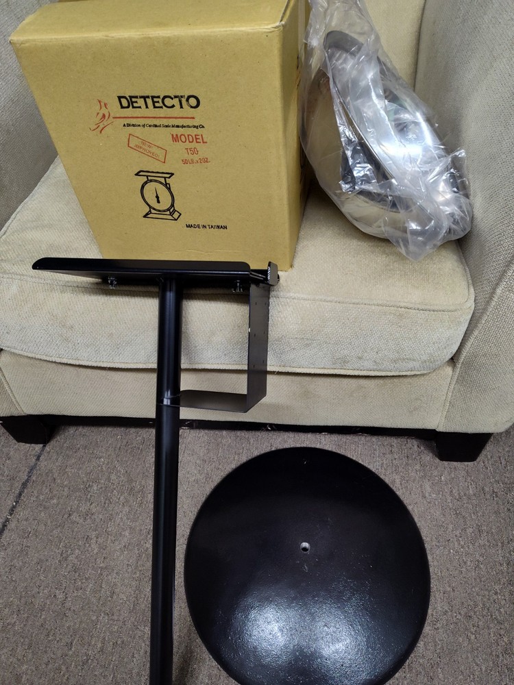 Detecto, T50, Fixed Dial Top Loading Scale with Bowl and stand, 50 lb capacity