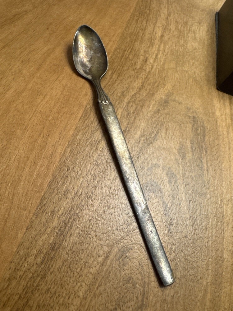 Vintage Community Silverplate Teaspoon Flat Handle 5.5” Feathered Detail