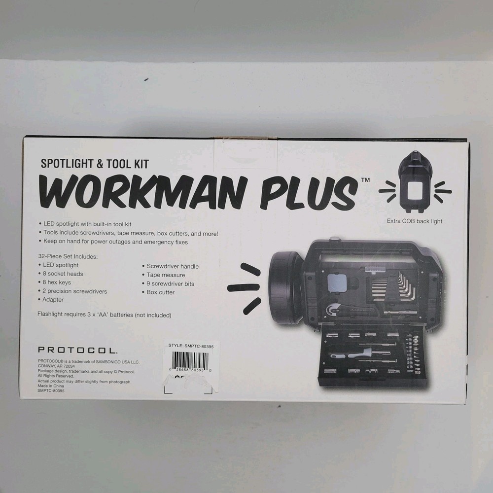 Protocol Workman Plus Spotlight & Tool Kit All- In- One LED Spotlight