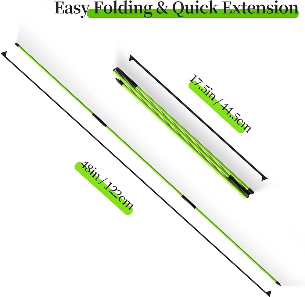 Golf Alignment Sticks Training Rods 48in Practice Aid