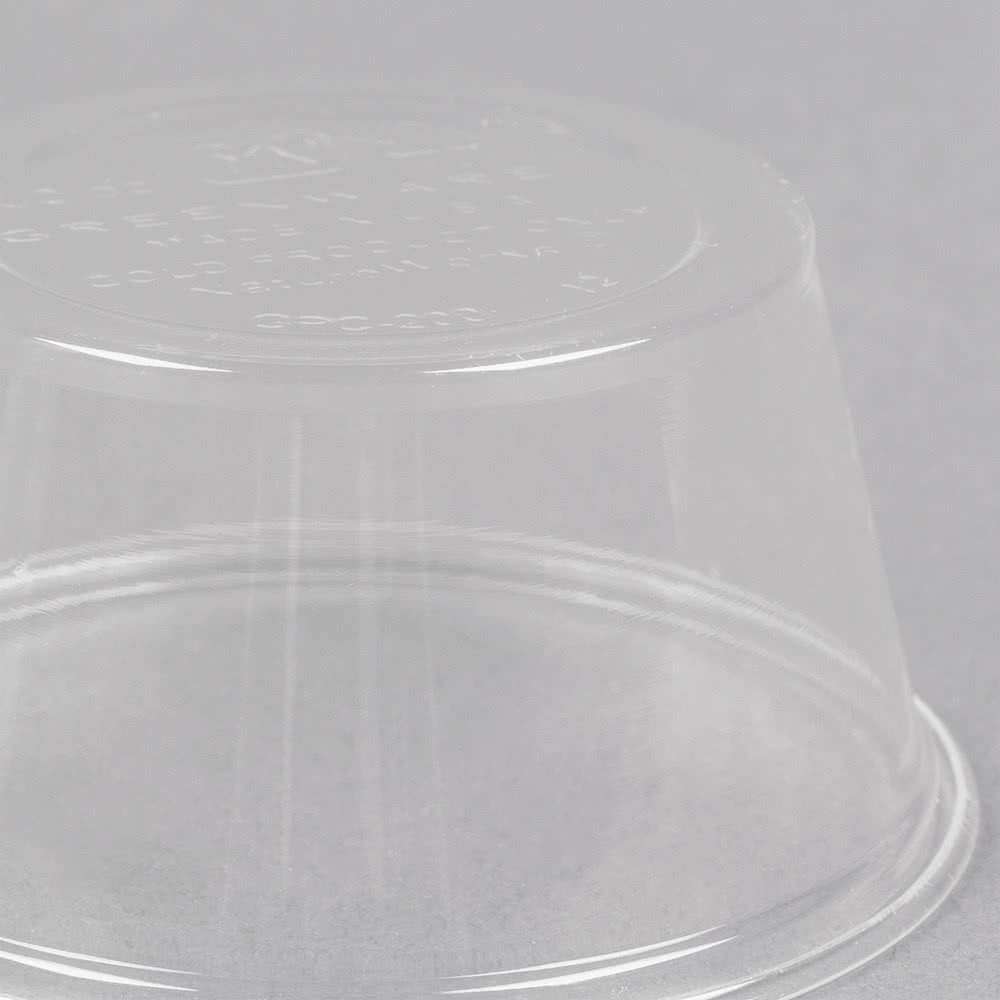 Fabri-Kal Greenware Portion Souffle PLA Cold Cup Clear 2 oz. | 2000/Case