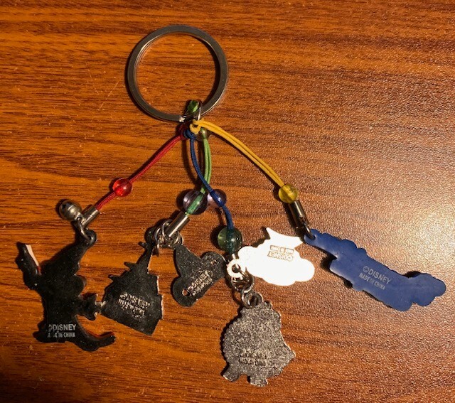 Disney String 6 Hanging items Key Chain Free Shipping