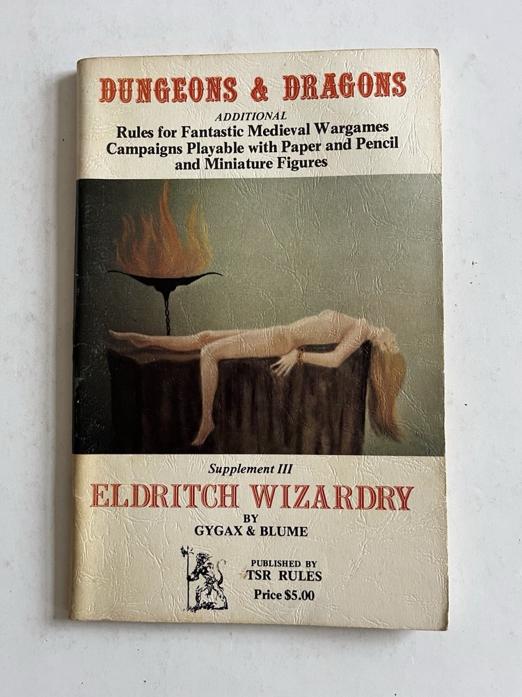 Dungeons and Dragons Eldritch Wizardry  Supplement III TSR 1976