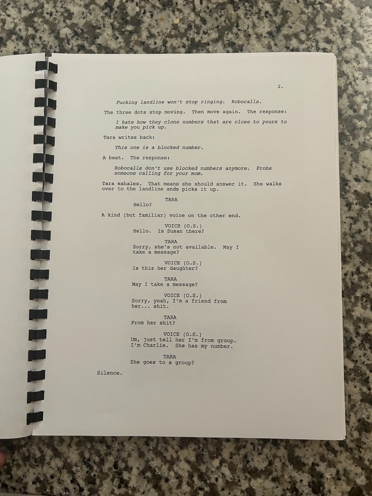 Scream 2022 Horror Movie Script Reprint Full Screenplay Script