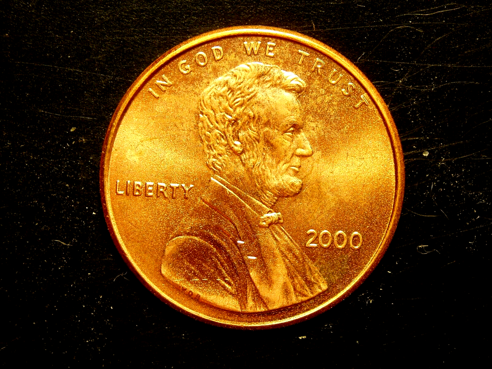2000 UNC LINCOLN MEMORIAL CENT #1