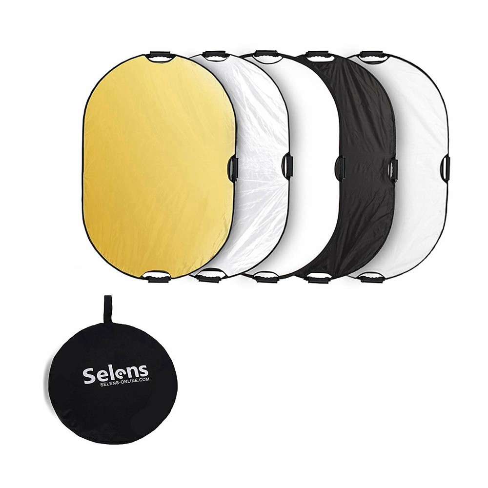 5 in 1 Collapsible Light Reflector Stand kit Photography Studio Multi Disc Panel