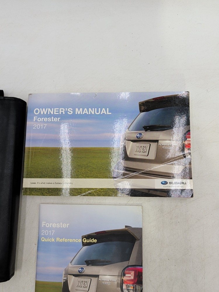 2017 Subaru Forester Owner's Manual, Quick Reference Guide With Case Included