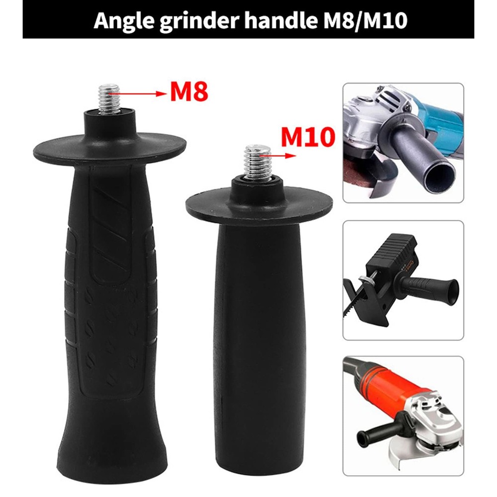 2Pcs 8mm Thread Angle Grinder Side Handle ,M8（L：102mm）