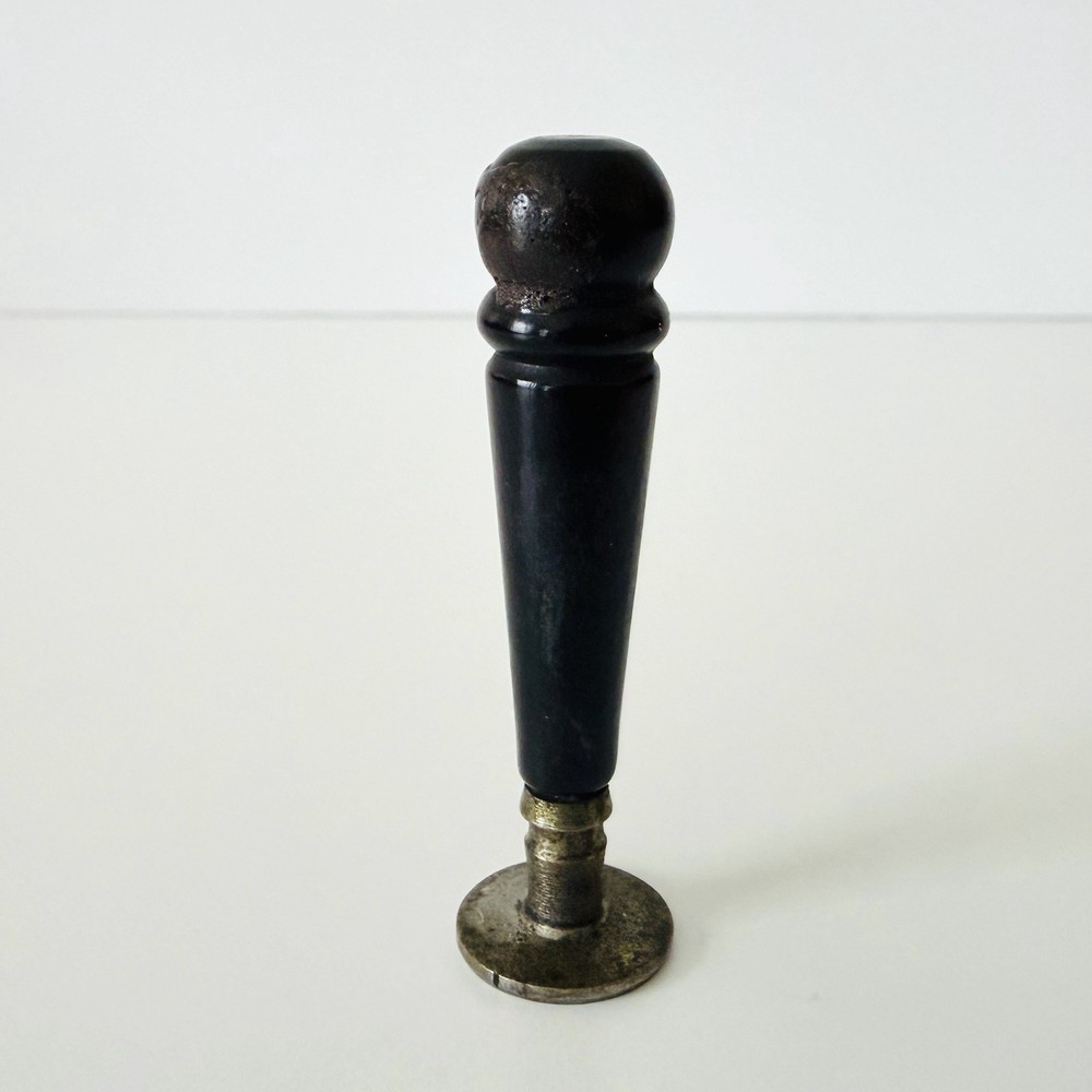 Antique Initial Wax Seal Stamp M or W