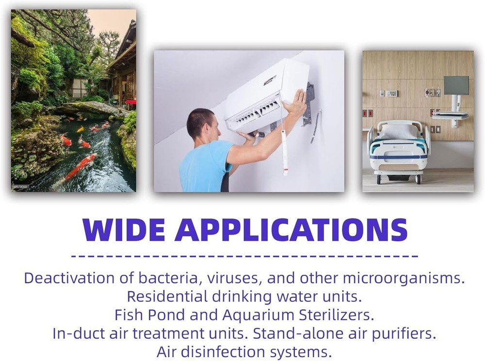 2 Pack 18W UV Light Bulb for Pond Clarifier - Long Lasting & Efficient