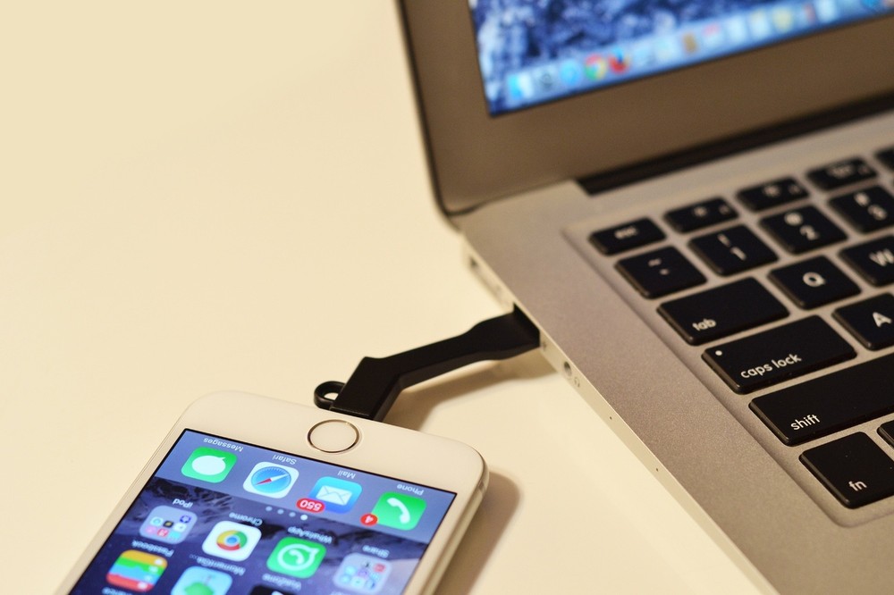 iPhone Charge and Sync Cable Keychain