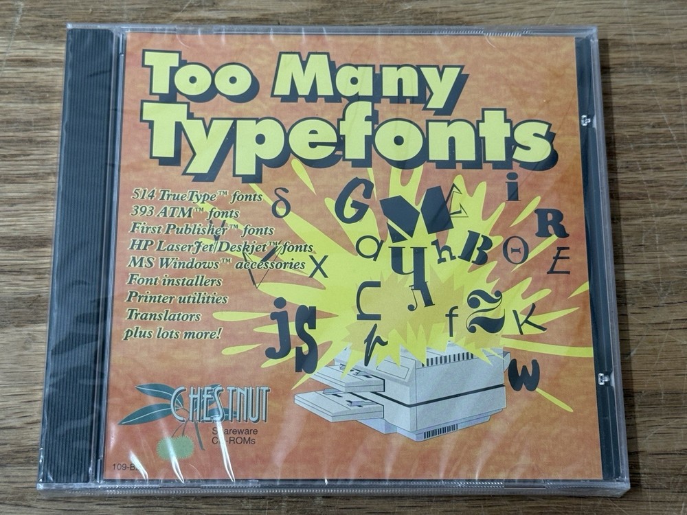 Too Many Typefonts CD-ROM for Windows/Mac