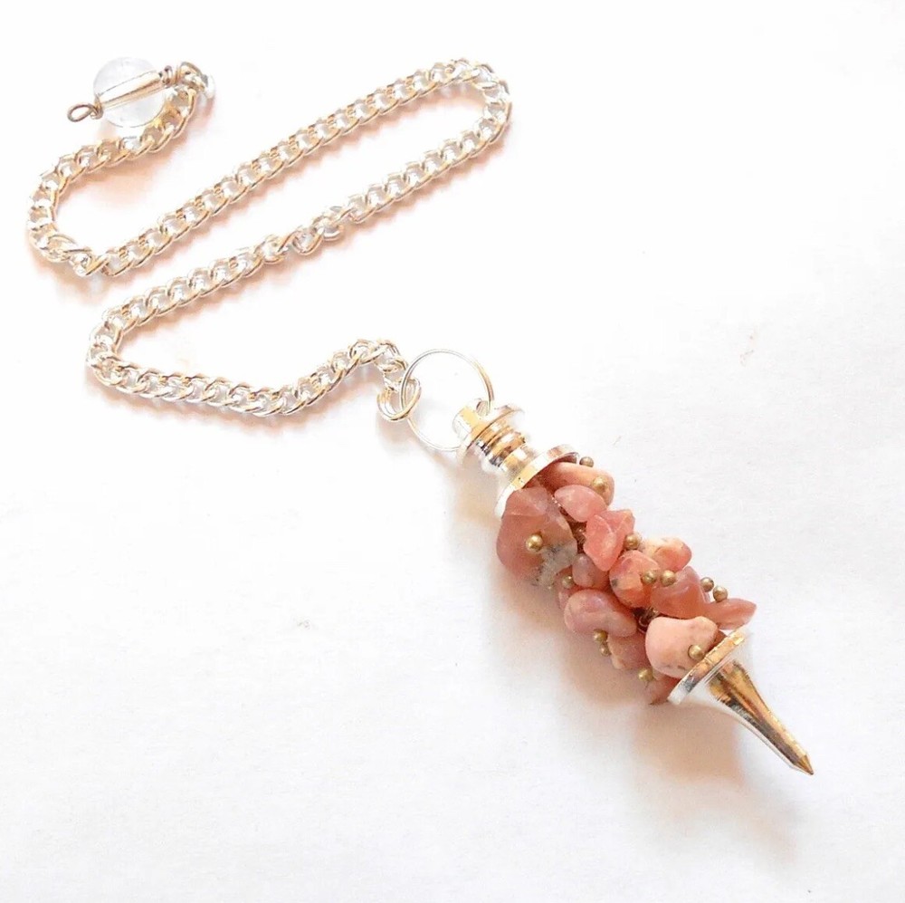 Genuine Rhodochrosite Pendulum
