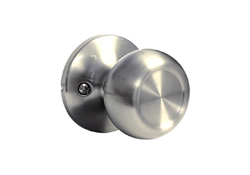 Dummy Satin Nickel Round Knobs Handle Door No Lock Pull Locks Brushed Nickel
