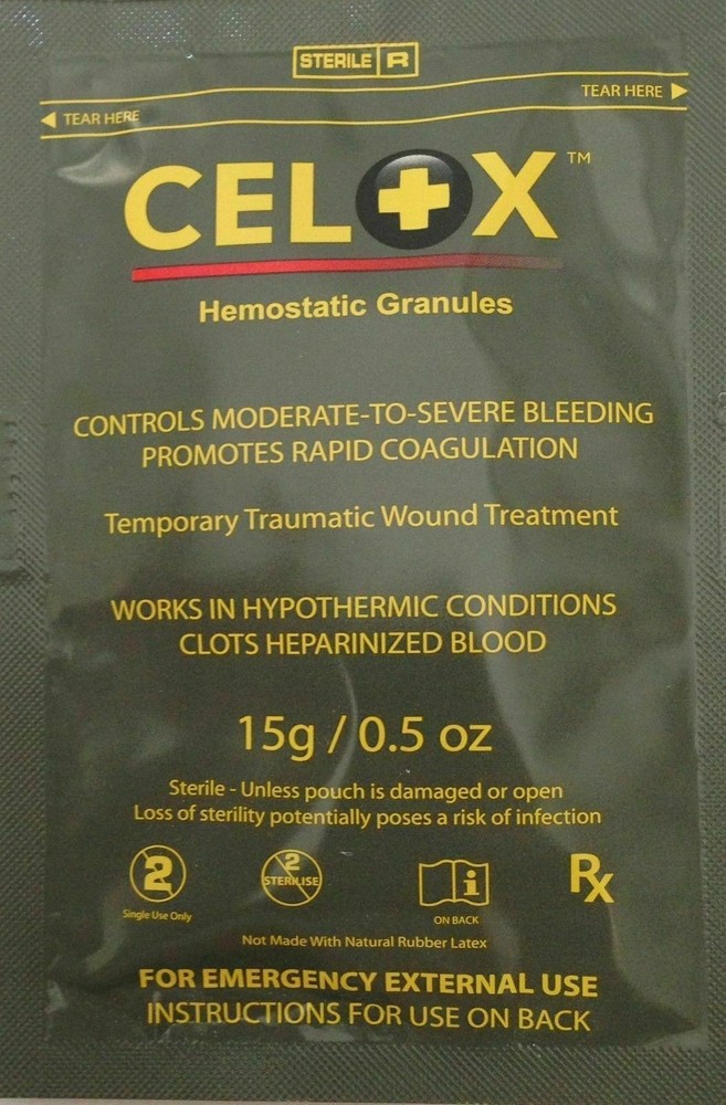 Celox 15g Granule Pack - Stops Bleeding Fast