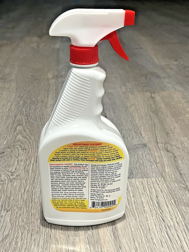 Orange Guard Home Pest Control Water Based Formula Kills & Repels Hidden Bugs