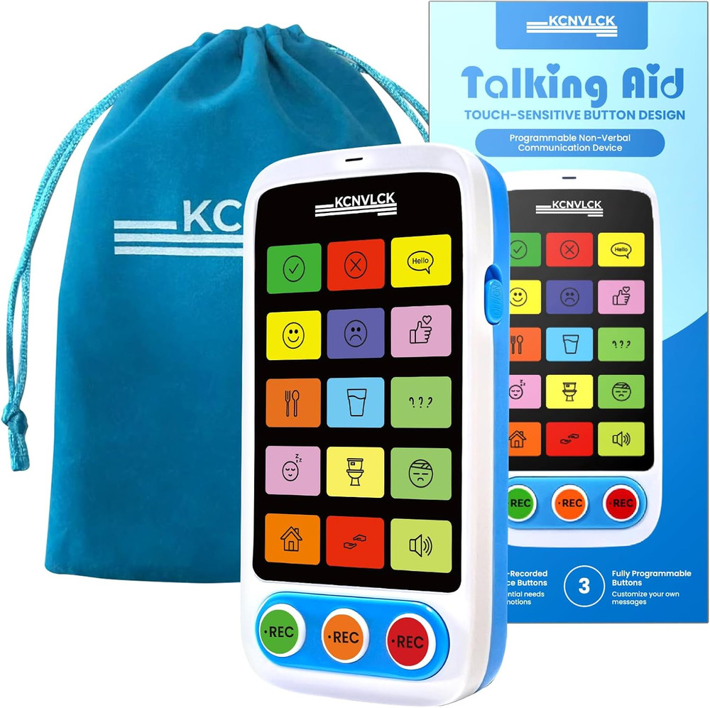 AAC Device for Autism - Non Verbal Communication Tools with Touch-Sensitive Butt
