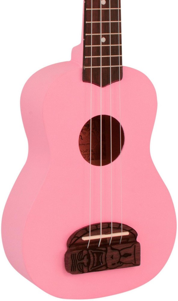 Kohala Tiki Soprano Ukulele Pink