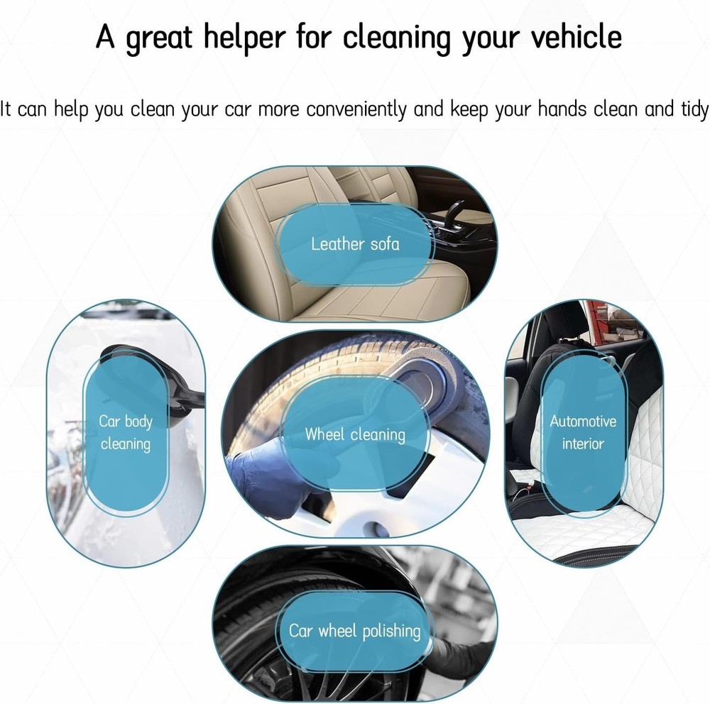 High-Density Sponge Tire Dressing Applicator Pad with Long Handle, Multipurpo...