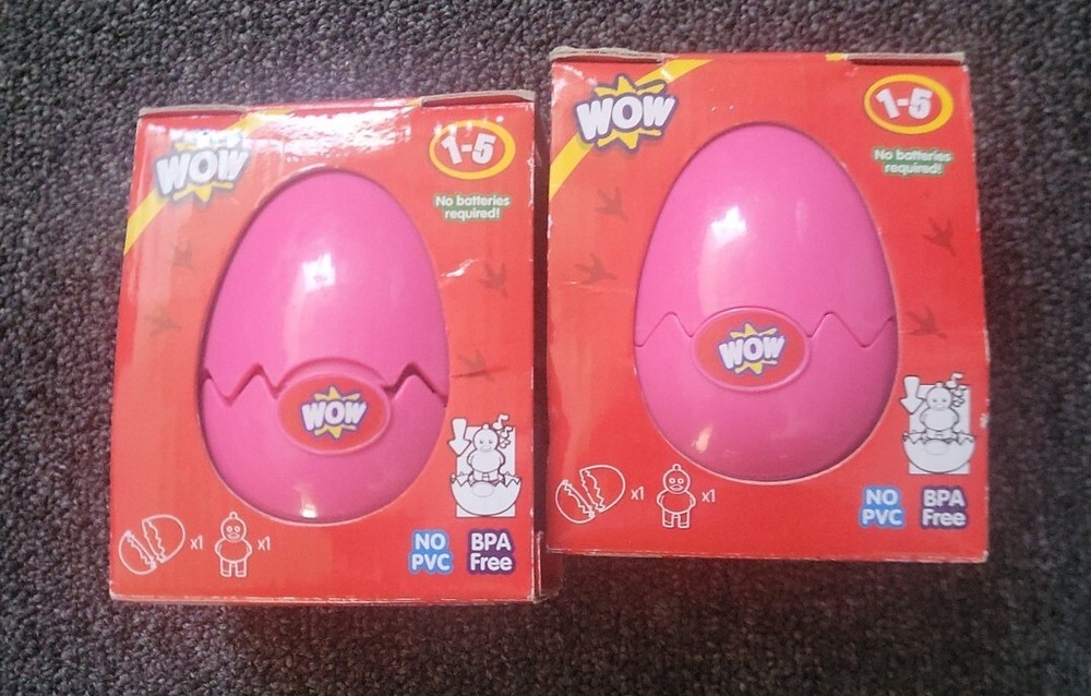2 PACK EASTER 2 eggs Chirpy Chick - Pink WOW