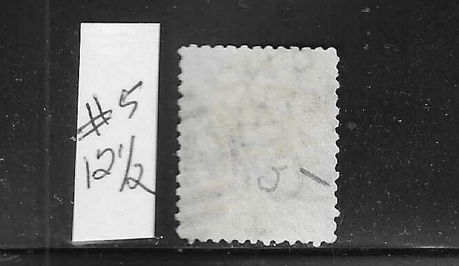MALTA SCOTT #5 1865 1/2p (BUFF) PERF 12 1/2- USED
