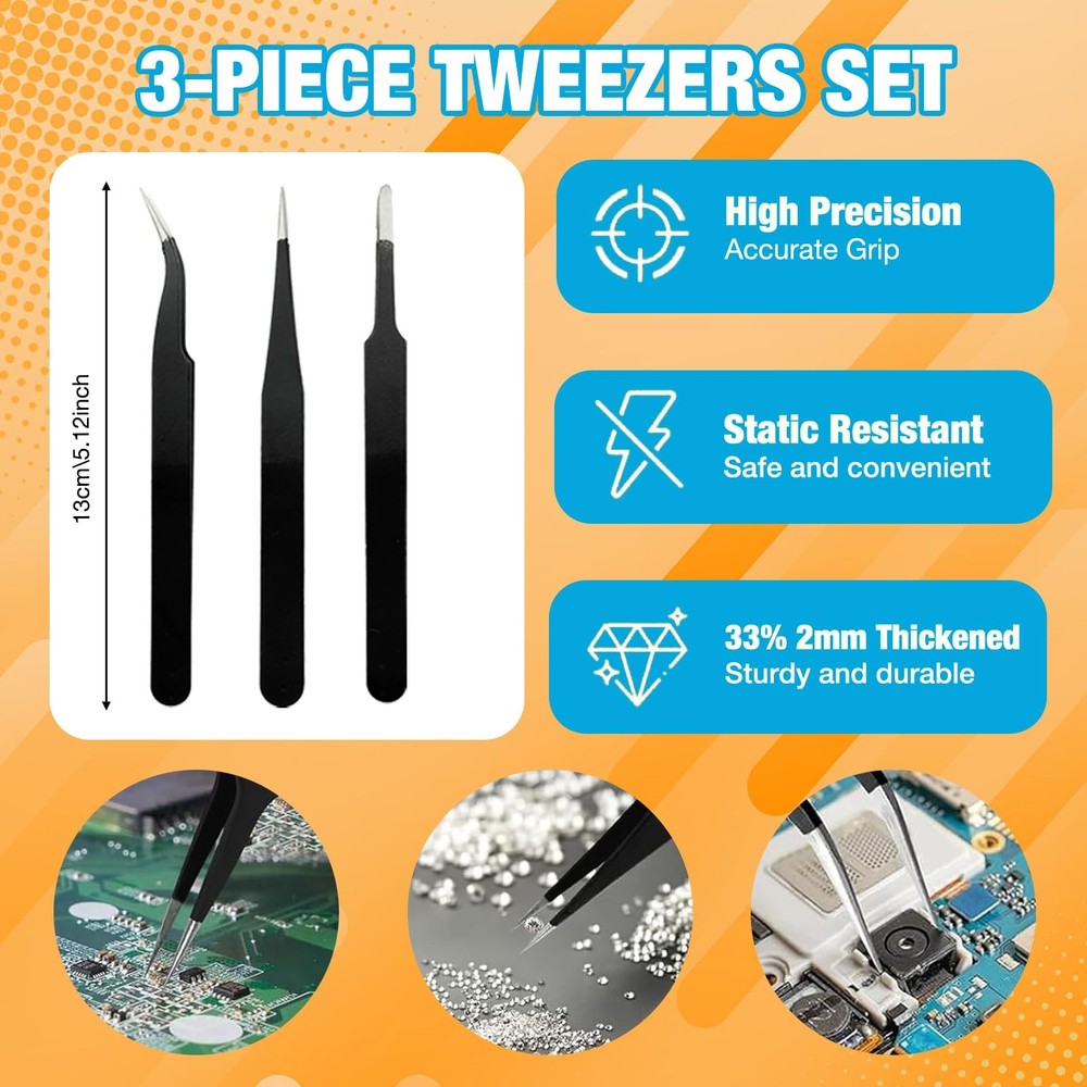 3D Printer Tool Kit Essential 3D Printer Tools Accessories for Removing, Smoo...