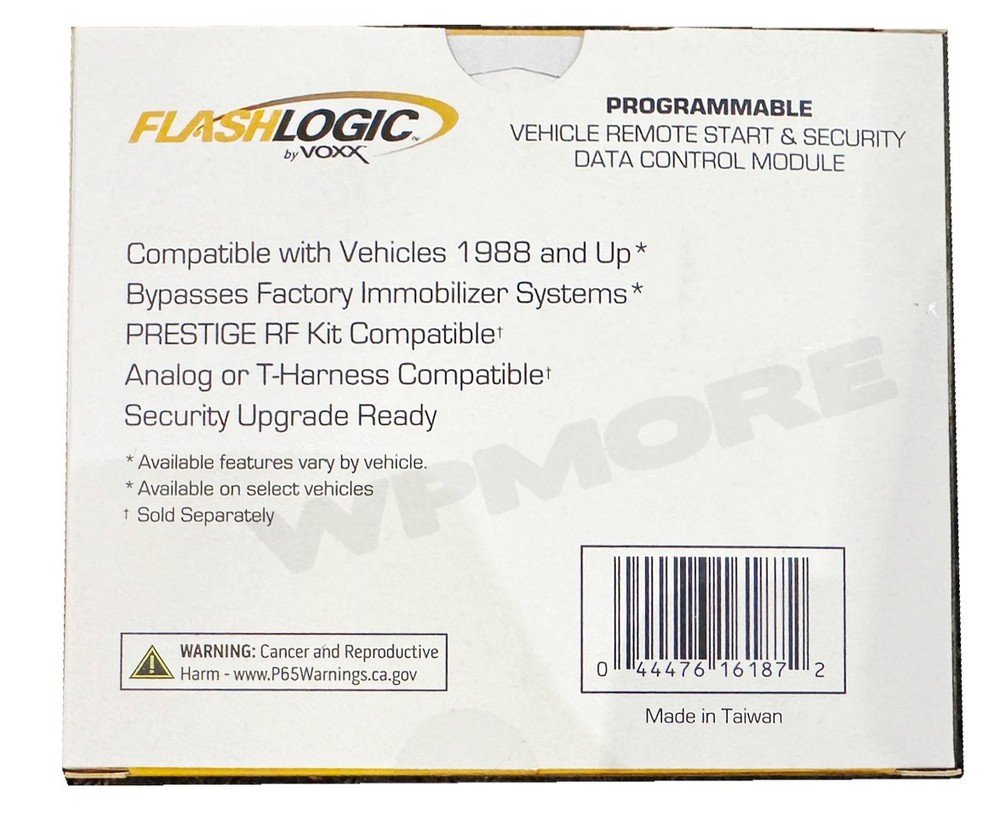 Flashlogic FLRSGX Remote Start Add On Module 3X LOCK Remote Start Alarm System