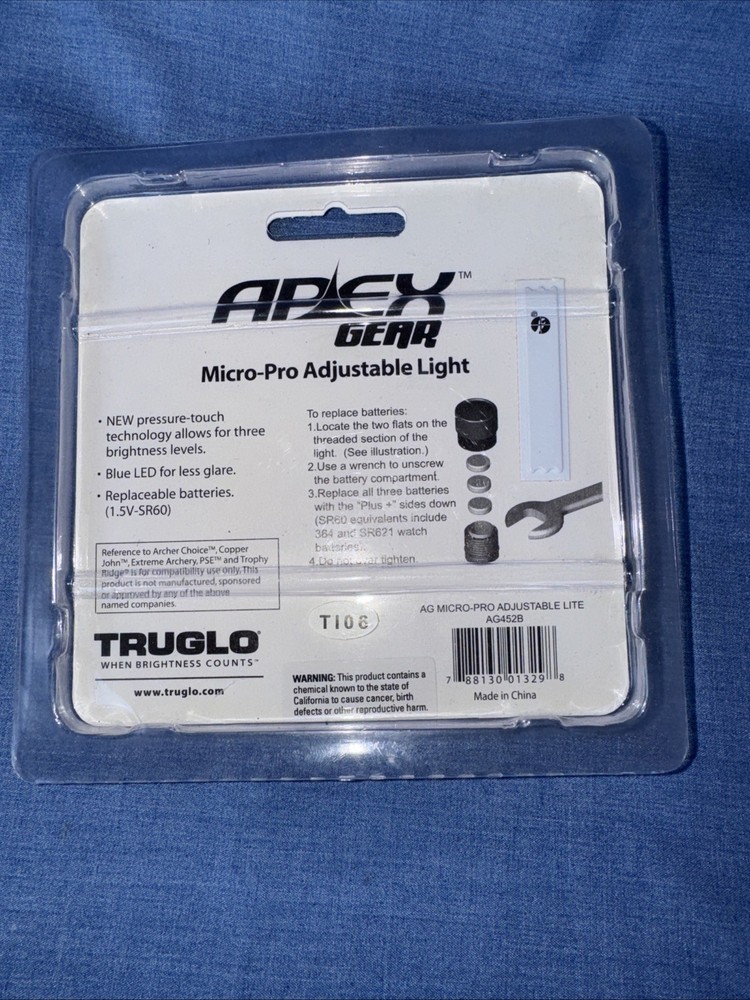 Apex Gear Micro Pro Adjustable Light Sight Archery Bow