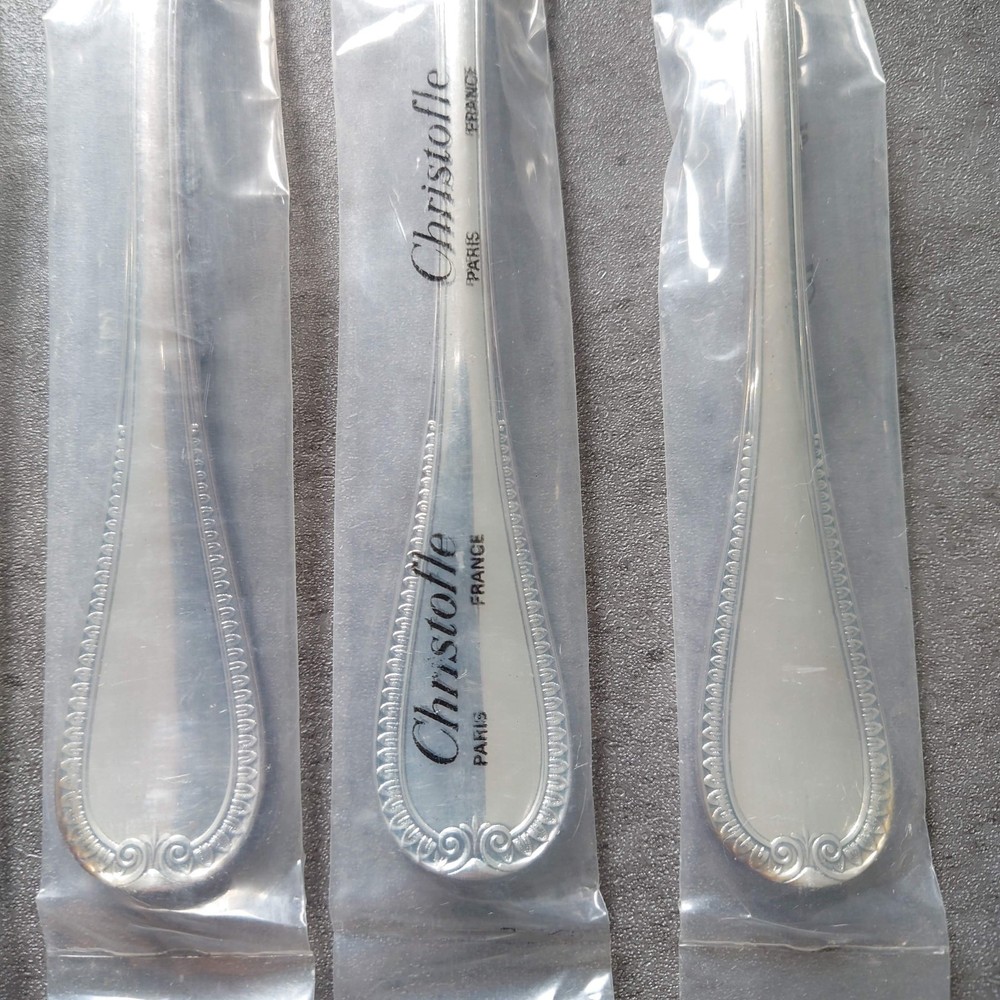 Christofle Malmaison Table Fork Unopened 6pcs Silverplate Flatware Brand New