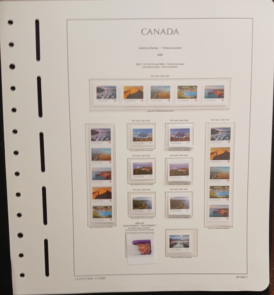 2020 Canada Year Set On Lighthouse/Leuchtturm Hingless Pages
