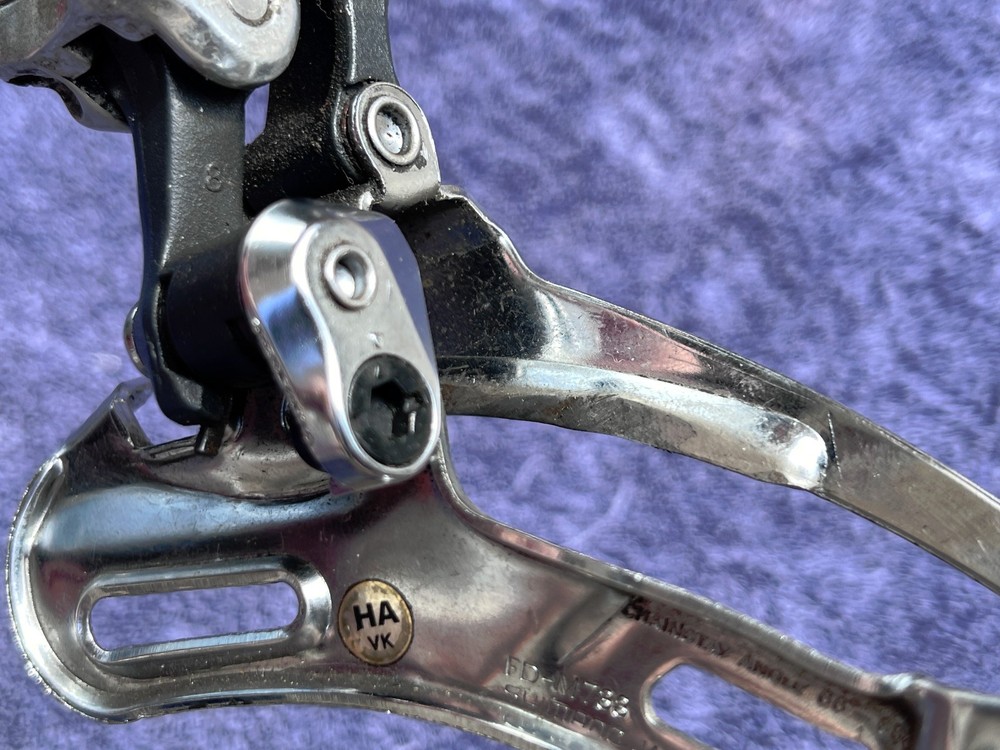 Vintage Shimano Deore XT FD-M738 Front Derailleur Bottom Pull 31.8mm MTB