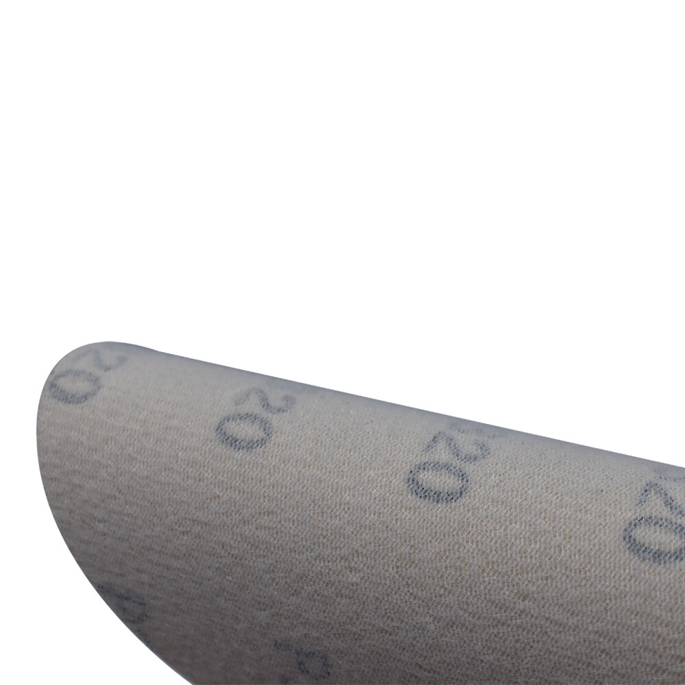 100 Pcs 320 Grit 5" NO-Hole Disc Hook Loop Pads Sanding Discs Flocking