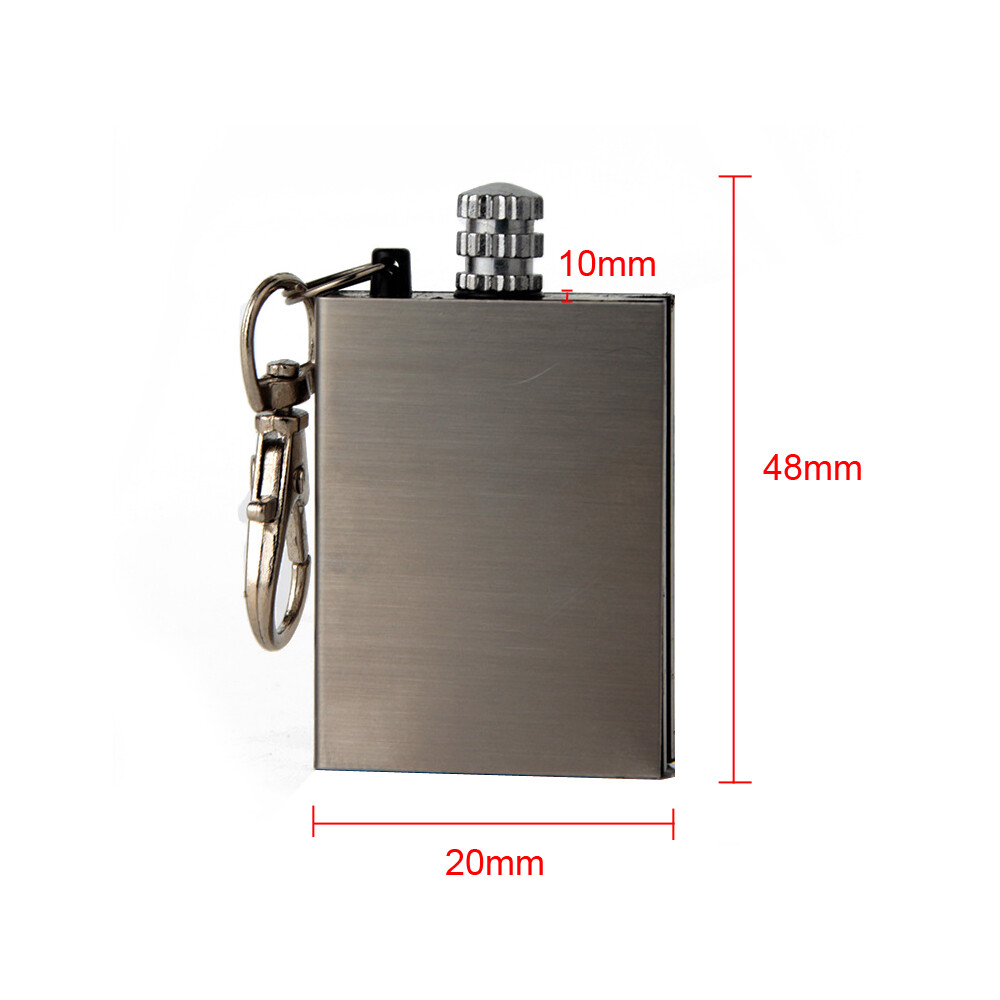 2Pcs Lighter Flint Magnesium Emergency Fire Starter Waterproof Survival Tool