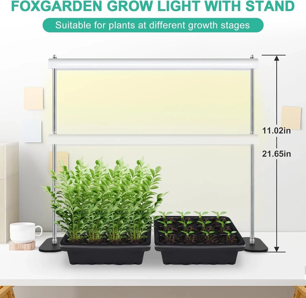 Advanced LED Grow Light Stand with Timer & Dimming for Indoor Plants