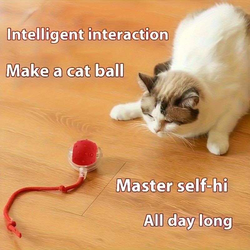Automatic 360° Rolling Pet Ball - Grinding and Soothing Function,