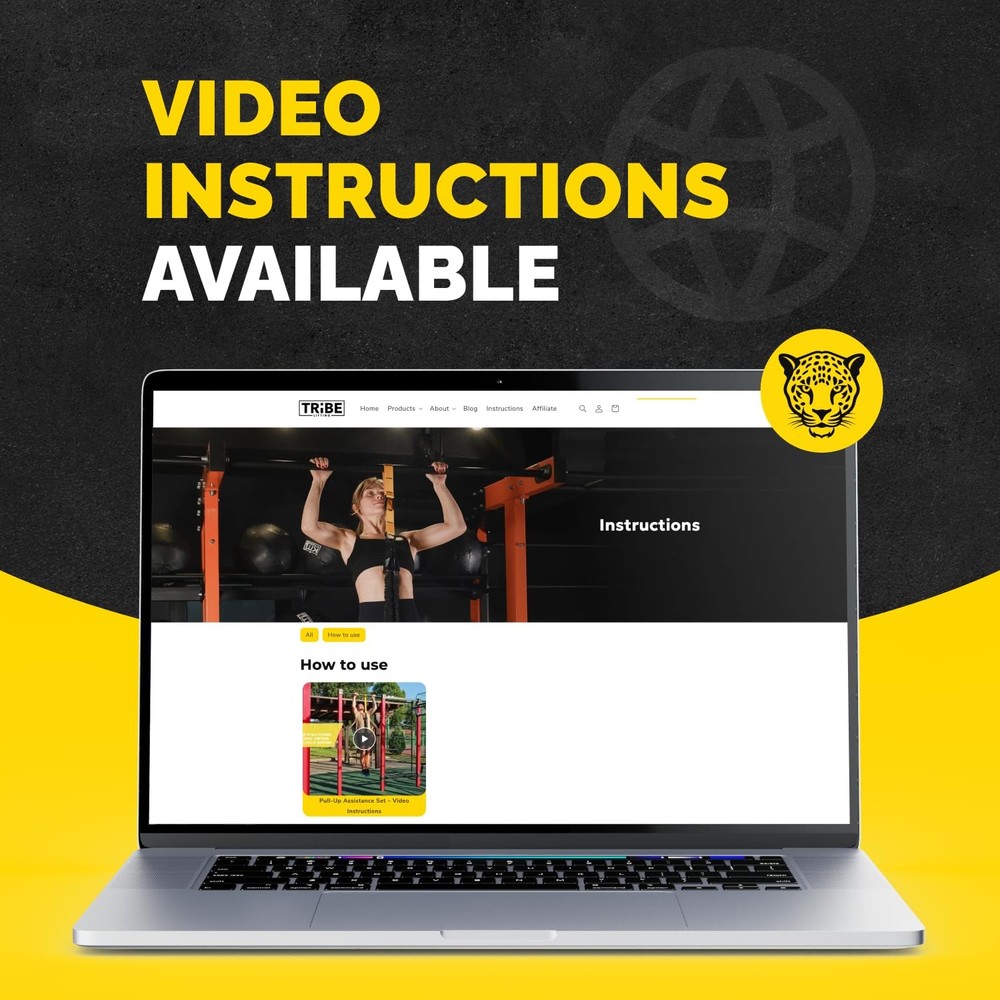 Pull Up Assistance Bands Set - 4 Heavy-Duty Pull Up Bands, Height Adjustable ...