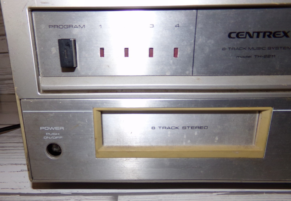 Centrex TH-2211 8 Track Stereo System Record Player