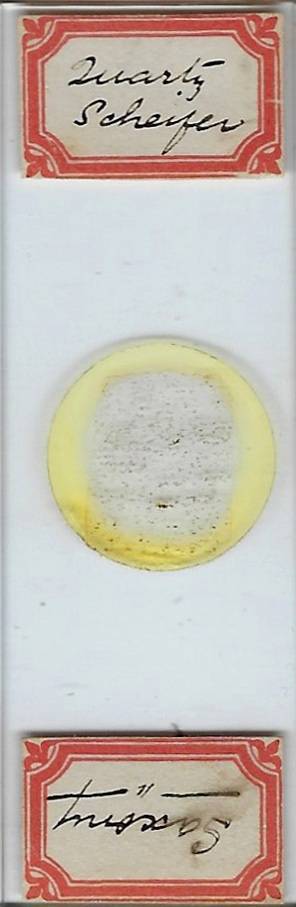 Quartz Schiefer from Saxony Petrographic Microscope Slide