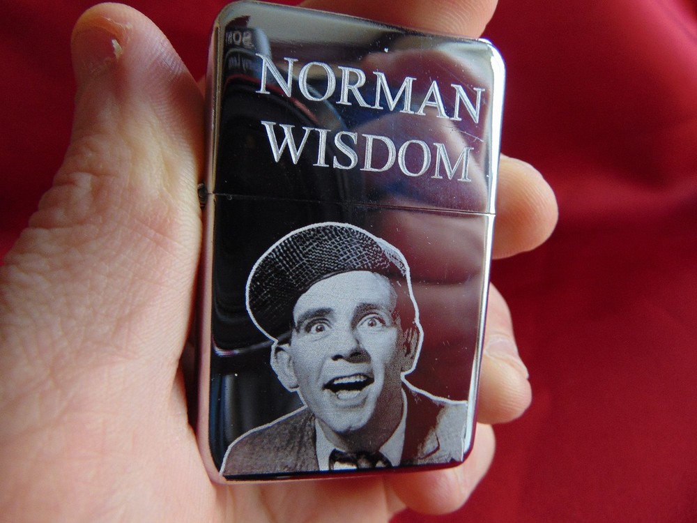 Norman Wisdom Engraved Lighter With Gift Box - FREE ENGRAVING