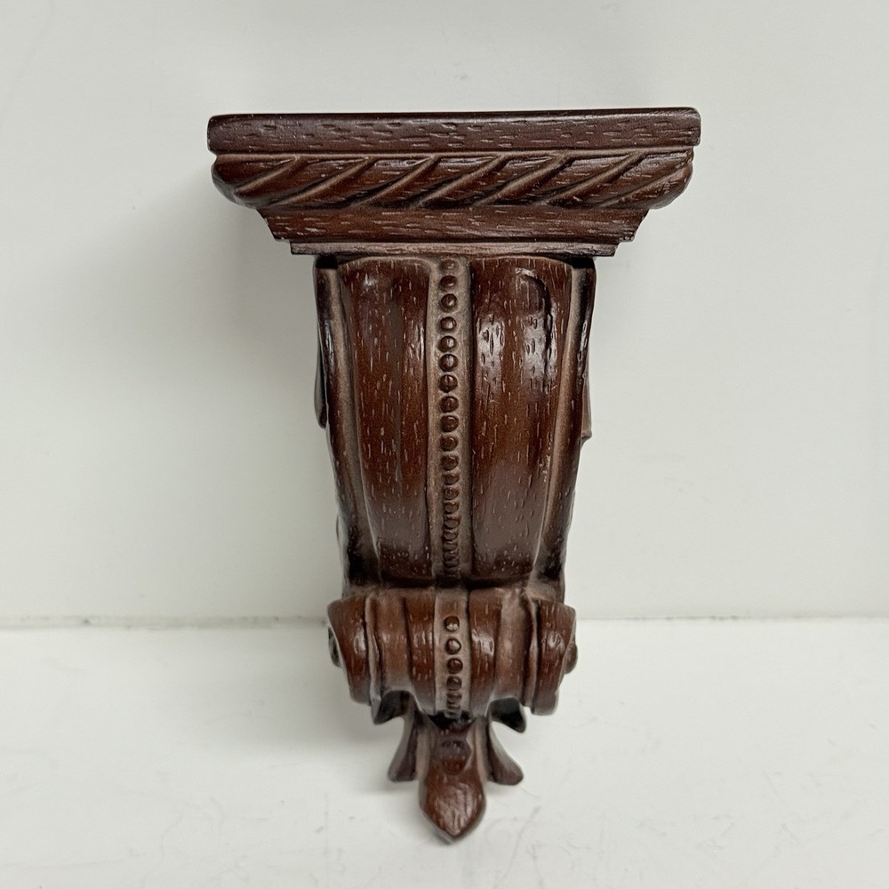 Decorative Wall Shelf Corbel Bracket Brown Resin 8 Inch