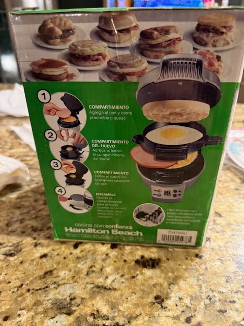 Hamilton Beach 25478 Breakfast Sandwich Maker - Silver