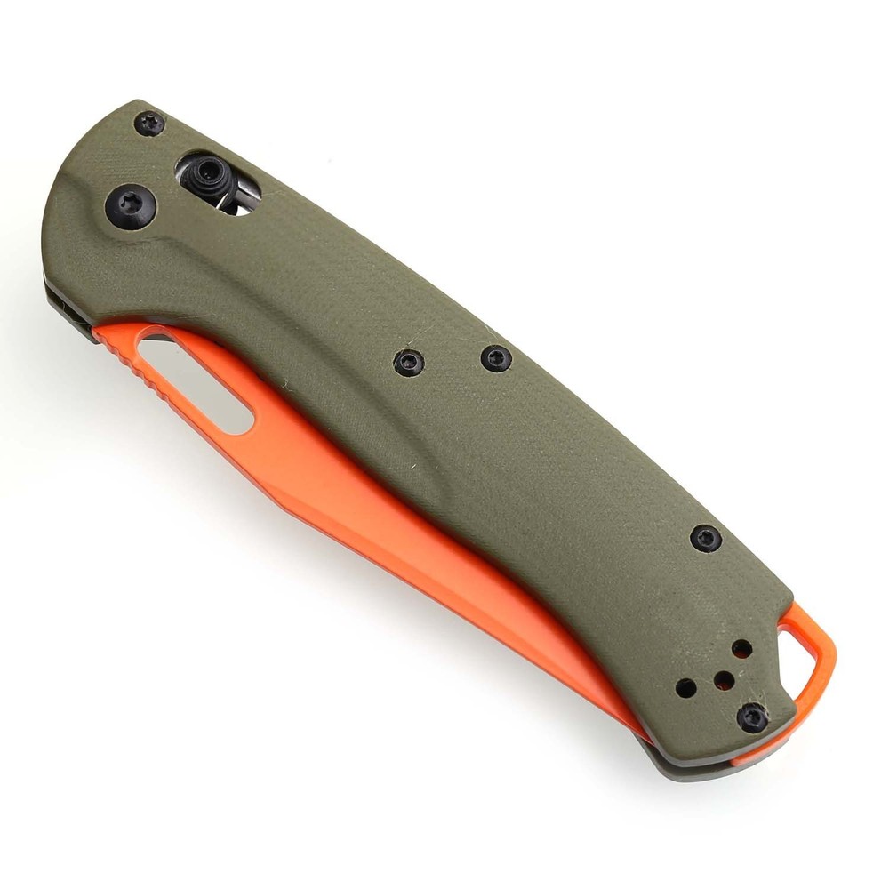 Custom Version Green G10 Handle Orange Blade Tactical Pocket Folding Knife 15535