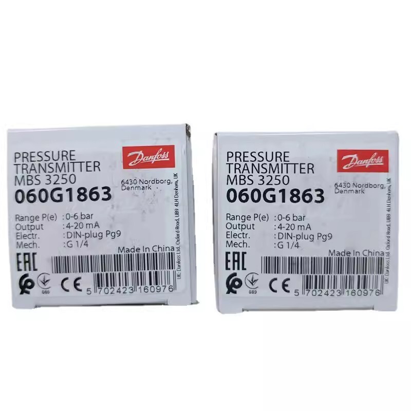 Danfoss Pressure Transmitter Sensor MBS3250 060G1863 0-6bar