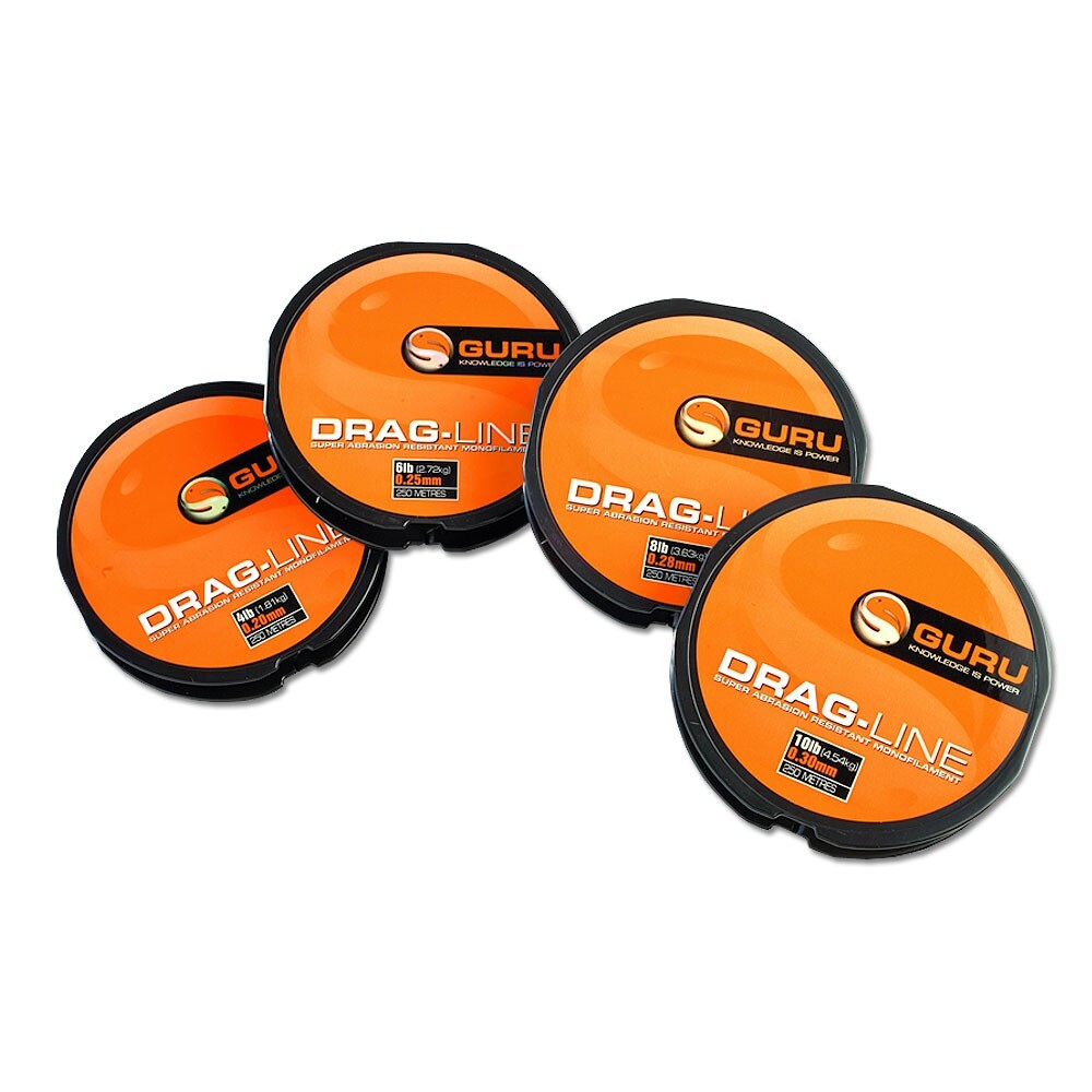 Guru Drag Line 250m Spools ( Assorted Sizes)