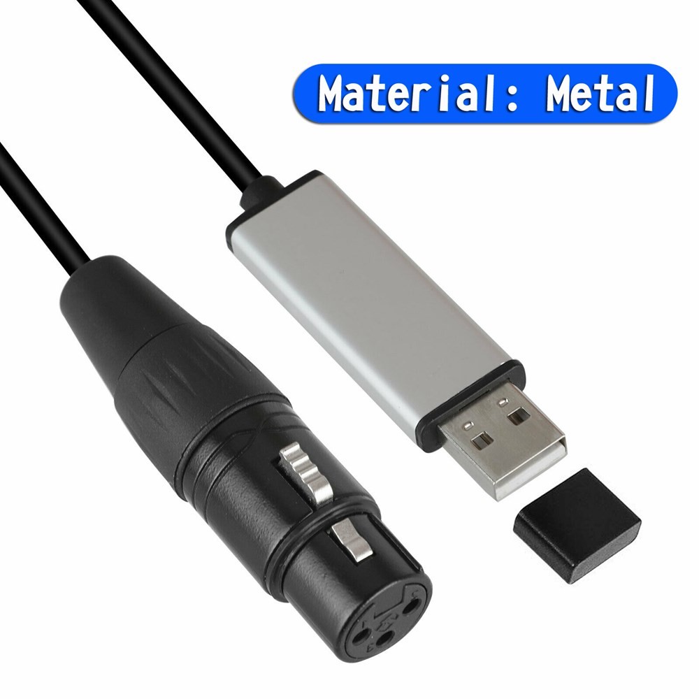 🚀USB to DMX Interface Adapter DMX512 Stage Light Controller Cable For Computer