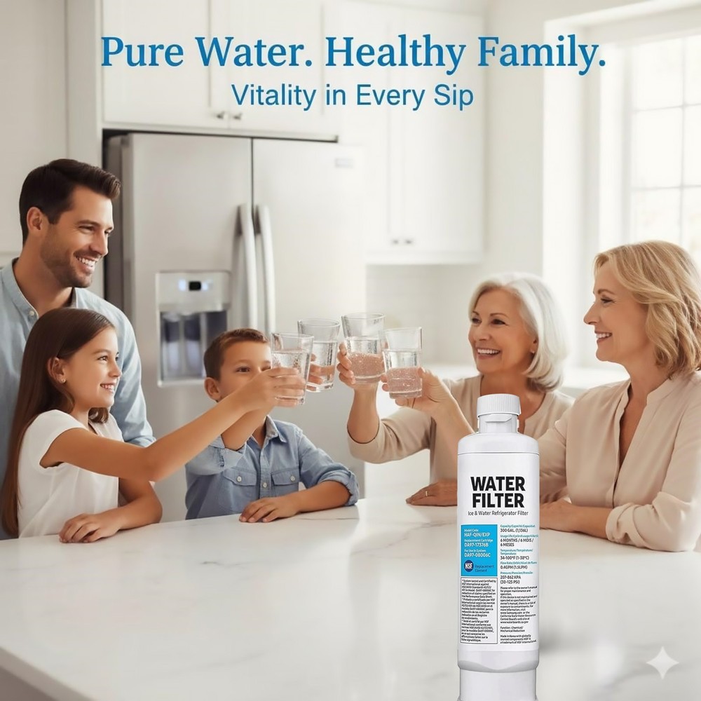 Water Filter DA97-17376B 2 Pack Replacement For Samsung Refrigerator Unit