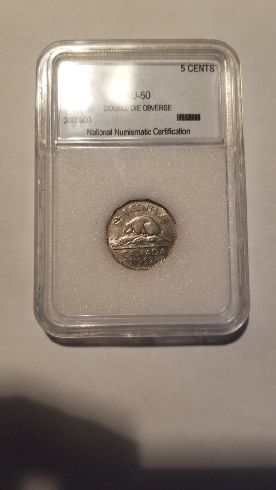 CANADA 1962/62 DDO ERROR 5 CENT NICKEL NMC