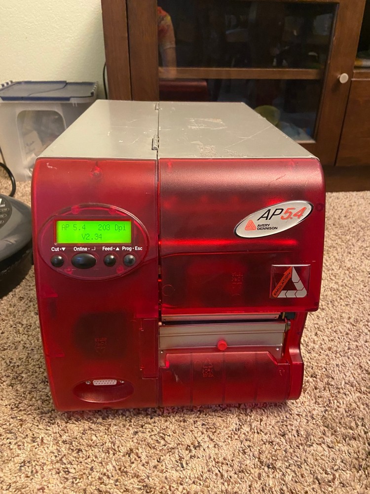 🍉 AVERY DENNISON AP 5.4 Thermal Label BarCode Printer TESTED AND WORKS - FL