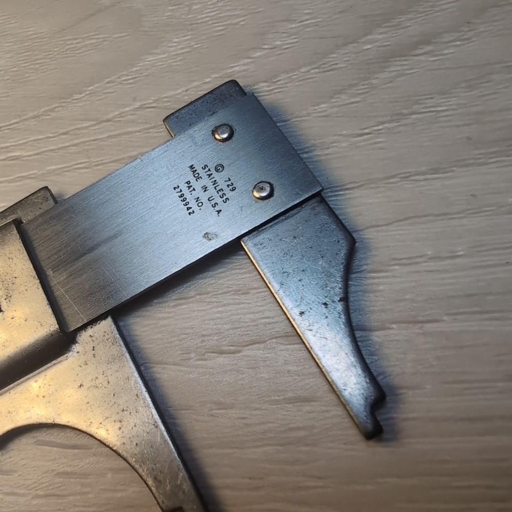 General Tools Mfg. Co. No. 729 5" Stainless Pocket Slide Caliper