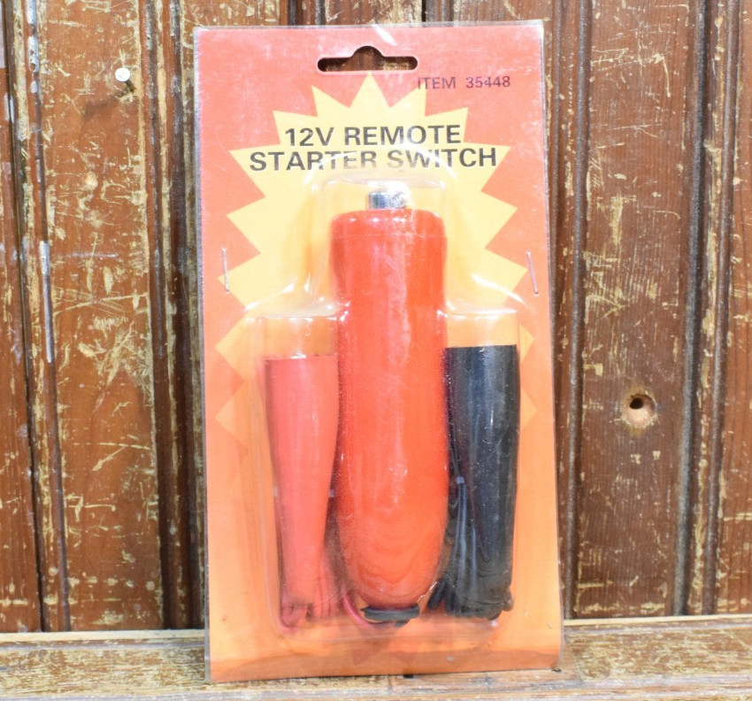 12V REMOTE STARTER SWITCH USE TO BYPASS IGNITION KEY ON SOLENOID STARTER ENGINE